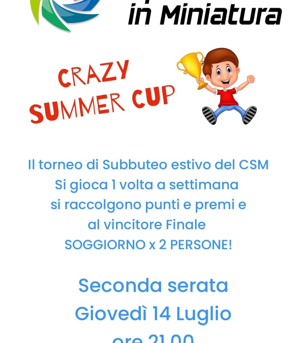 Locandina Summer Crazy Cup 2022 / 2