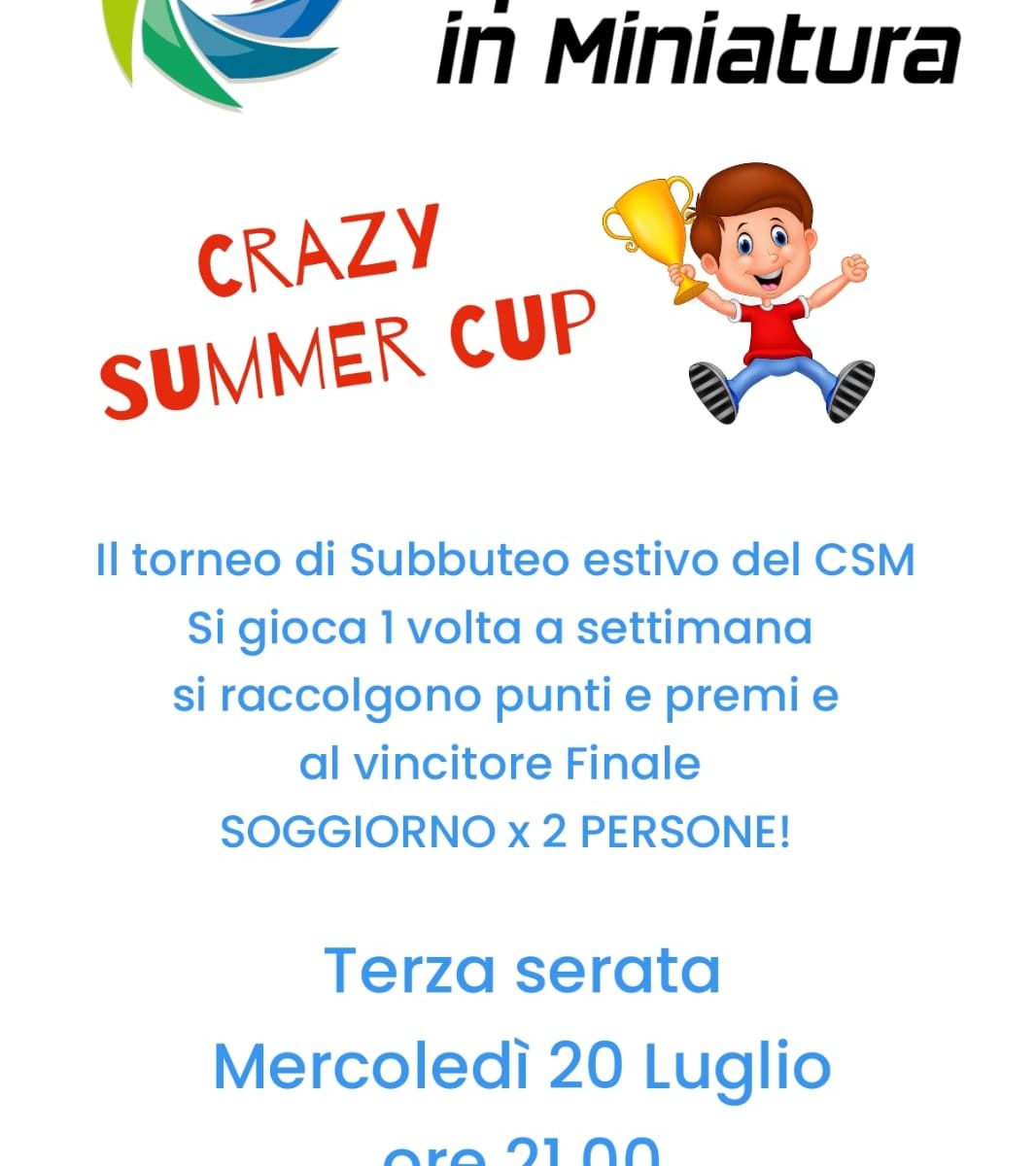 Locandina Summer Crazy Cup 2022 / 3