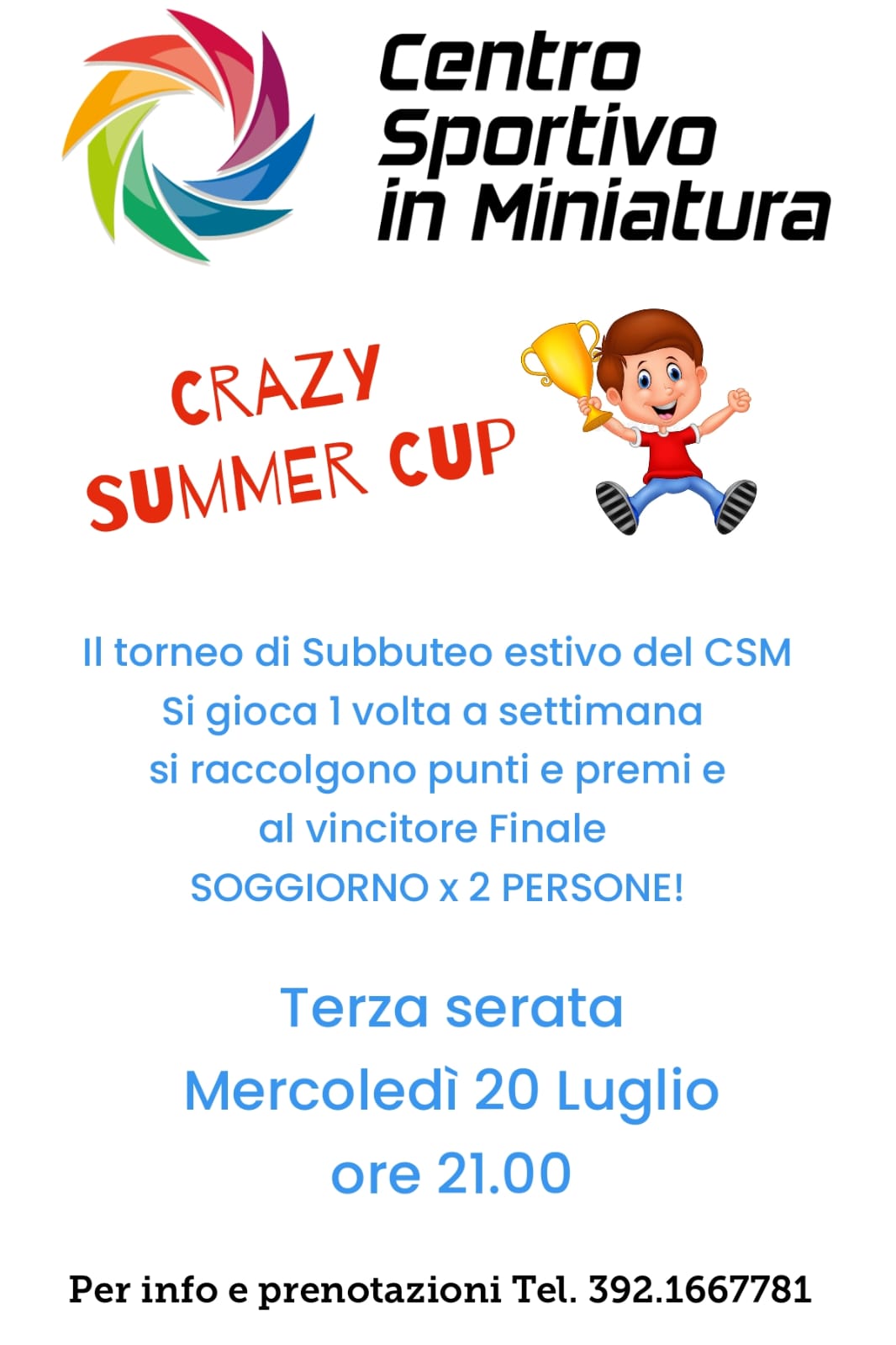 Locandina Summer Crazy Cup 2022 / 3