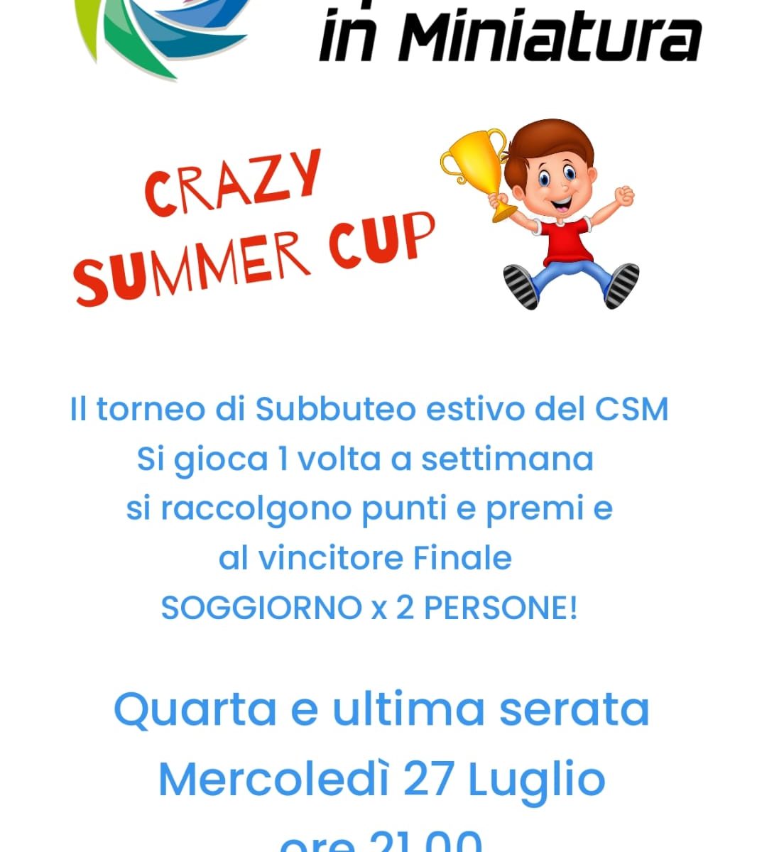Locandina Summer Crazy Cup 2022 / 4