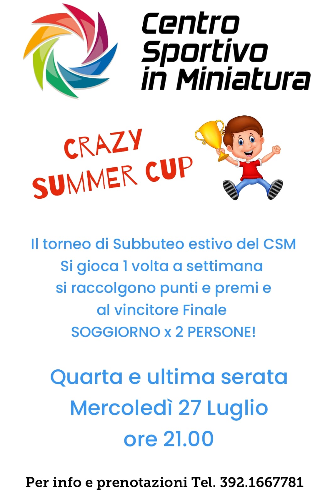 Locandina Summer Crazy Cup 2022 / 4